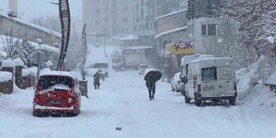 Karlıova’da Kar Yağışı Başladı
