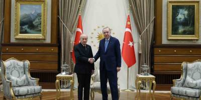 Cumhurbaşkanı Erdoğan, Devlet Bahçeli İle Bir Araya Geldi