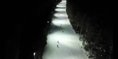 Sarıkamış'ta Gece Kayağı.. Modern Aydınlatma ile Güvenli Bir Deneyim!