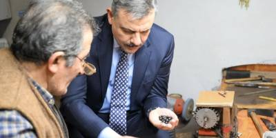 45 Yıllık Emek.. Oltu Taşı'nın Sessiz Ustası Halis Aydın'ın Atölyesi!