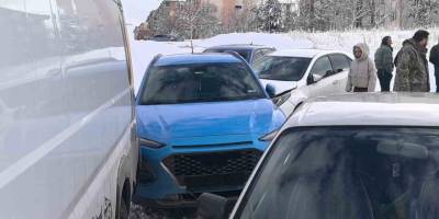 Erzurum’da 5 Araçlı Zincirleme Kaza