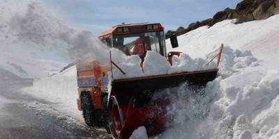 2581 Rakımlı Bilbilan Yaylası Geçidi Açılıyor.. Karla Mücadelede Yoğun Mesai! 