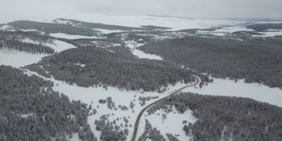 Baharda Kış Manzarası.. Kars/Sarıkamış-Erzurum Kara Yolu Büyüledi!