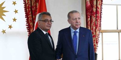 Cumhurbaşkanı Erdoğan, KKTC Cumhurbaşkanı Erhürman İle Görüştü