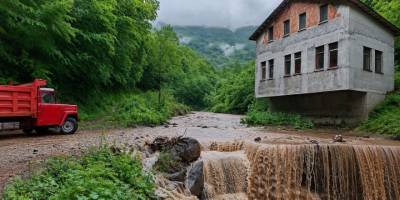 Artvin’de Sağanak Alarmı.. Borçka’da Dereler Taştı, Köy Yollarında Ulaşım Aksadı!