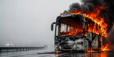 Ankara ve Antalya’da Yolcu Otobüsleri Yandı.. Yolcular Son Anda Kurtuldu!