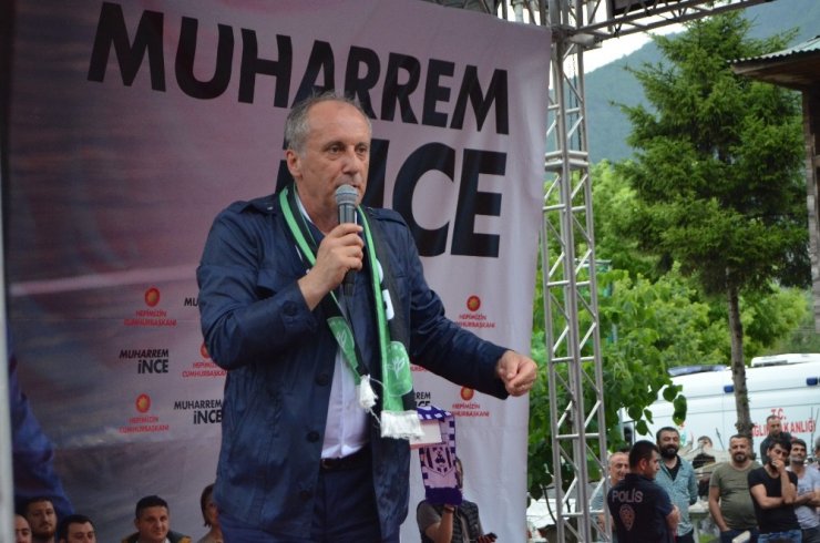 Muharrem İnce Borçka'da