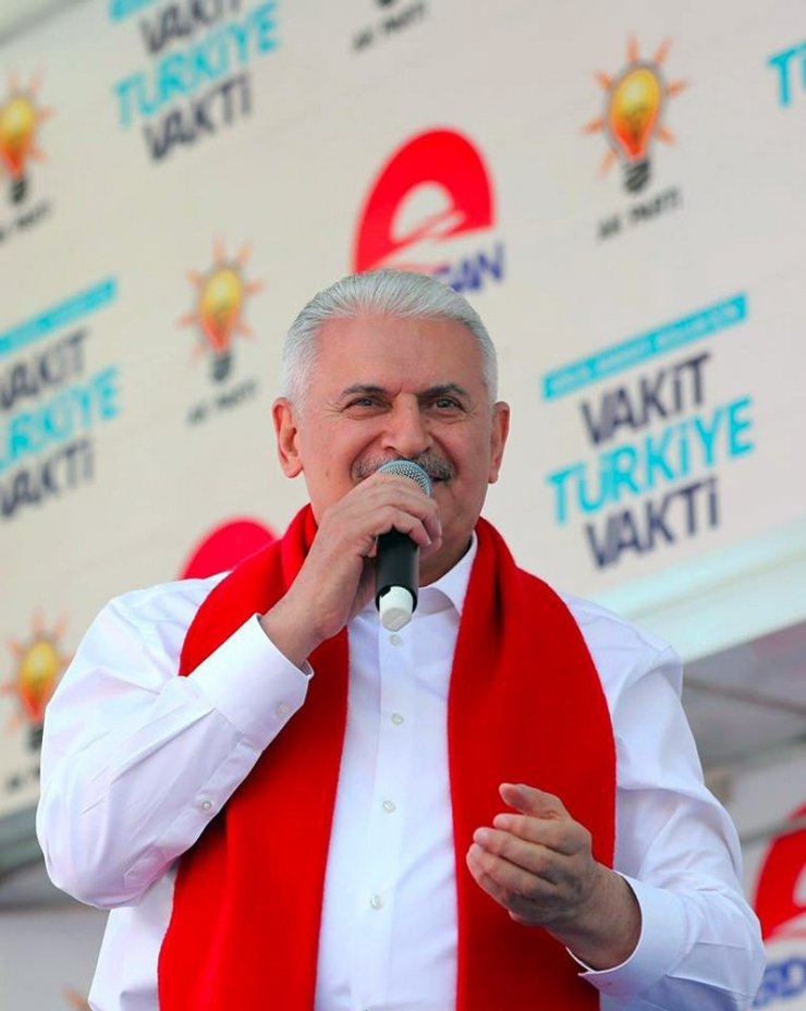 Başbakan Yıldırım Kars'ta Miting Yaptı