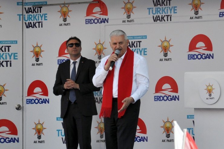 Başbakan Yıldırım Kars'ta Miting Yaptı