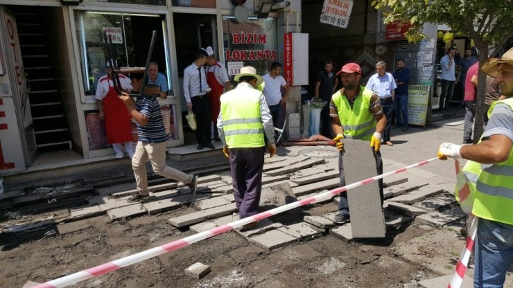 Kazımpaşa Caddesi’nin Kaldırımları Yenileniyor