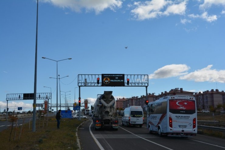 Kars’ta 'Droneli' Trafik Uygulaması