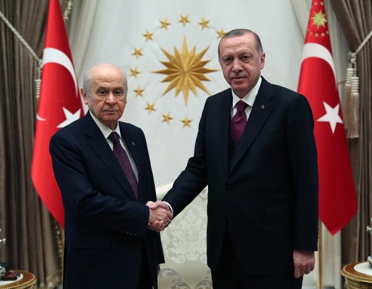 Cumhurbaşkanı Erdoğan, Bahçeli İle Görüştü