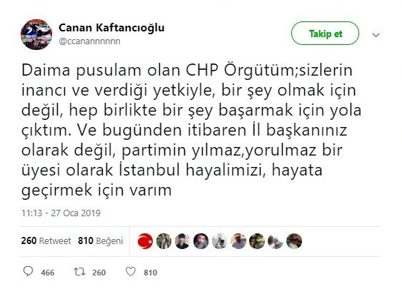 Canan Kaftancıoğlu İstifa Etti