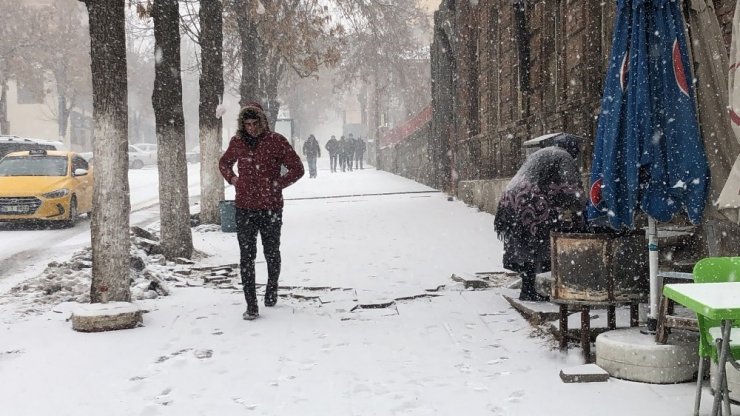 Kars'ta Kar Yağışı