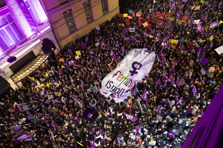 ‘Kadınlar Günü’nden Renkli Kareler