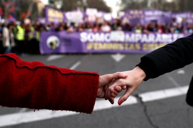 ‘Kadınlar Günü’nden Renkli Kareler