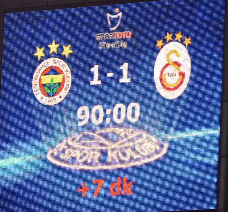 Fenerbahçe: 1 - Galatasaray: 1