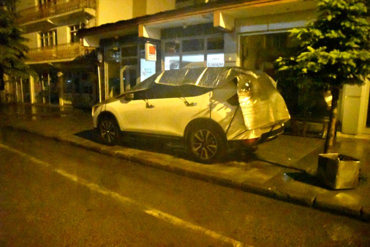 Sarıkamış’da Sağanak Yağış ve Dolu