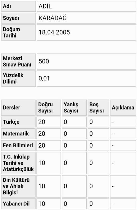 Sarıkamış'tan LGS’de Türkiye Birincisi