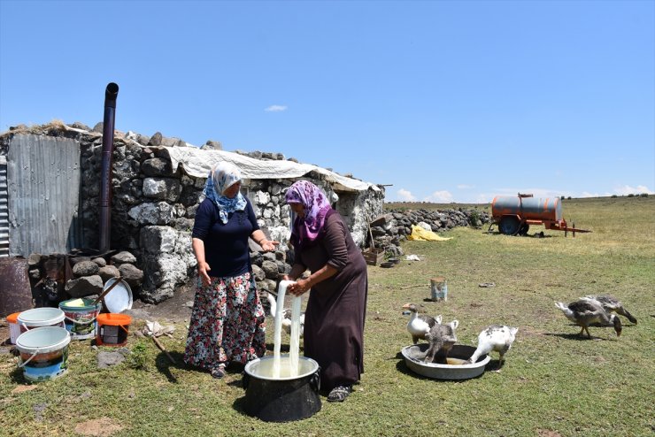 Kars'ın Yaylalarından 'Çeçil Peyniri'