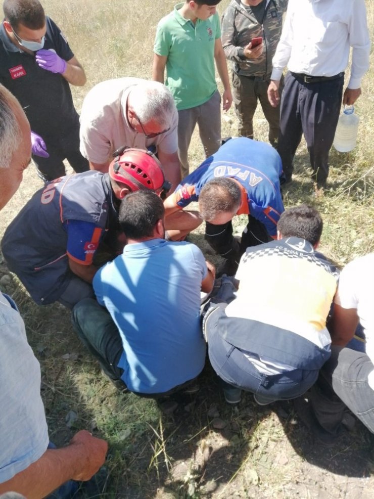 Kars’ta Beton Mikseri Devrildi: 1 Yaralı