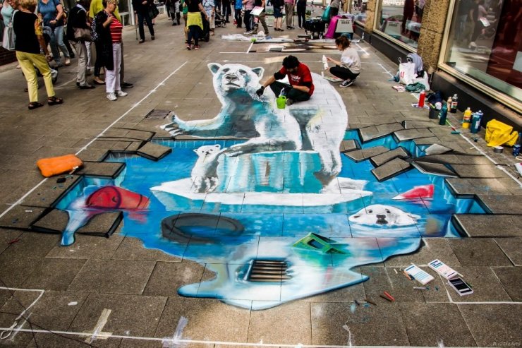 '3D Sokak Sanatçısı'ndan Uluslararası Başarı