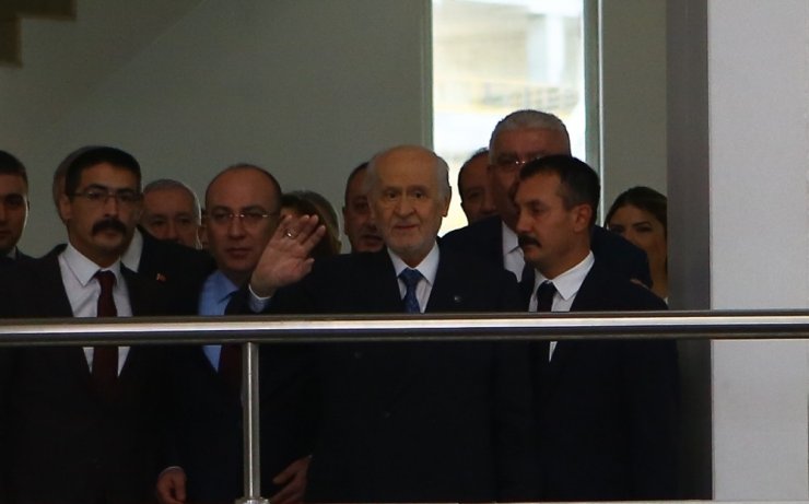 Devlet Bahçeli Parti Genel Merkezinde