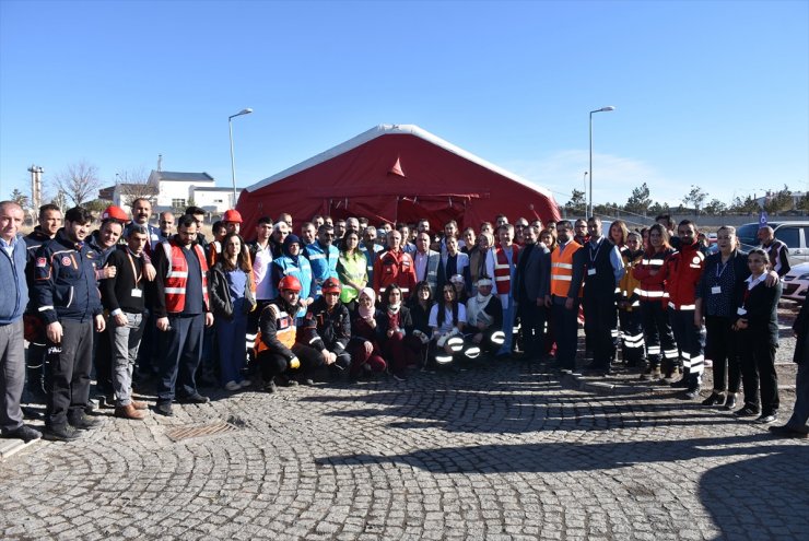 Kars'ta Trafik Kazası Tatbikatı Yapıldı