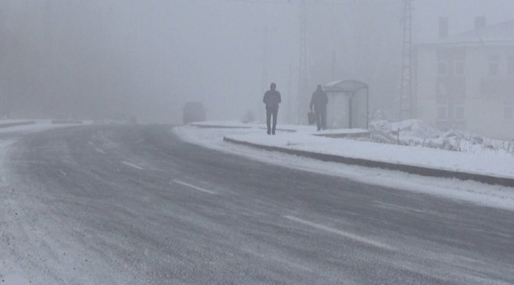 Kars’ta Hava Ulaşıma Sis Engeli