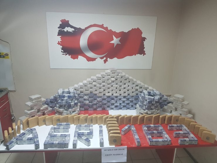 Ağrı'da 183 Kilogram Eroin Ele Geçirildi