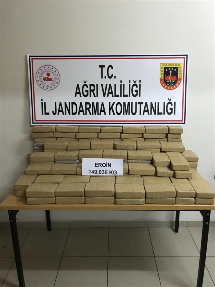 Ağrı'da 149 Kilogram Eroin Ele Geçirildi