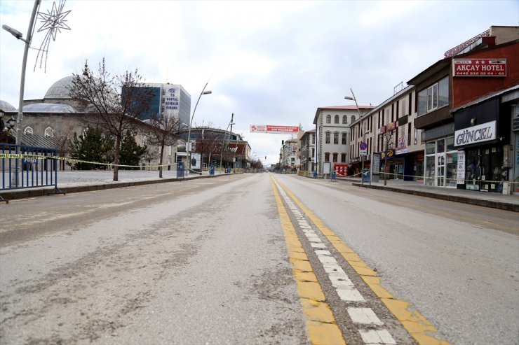 Erzurum'da Sokaklarda Sessizlik Hakim