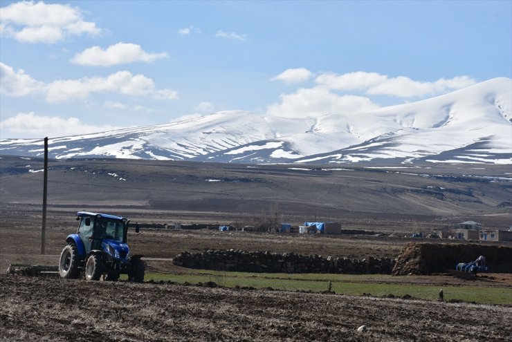 Kars'ta Tarla Sürümü ve Ekimi Başladı