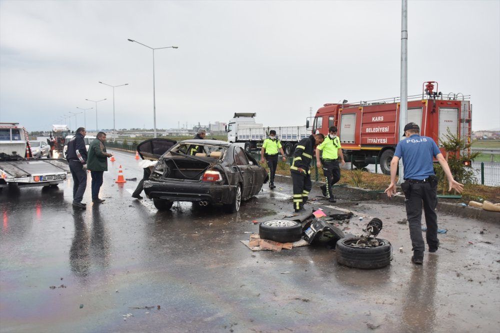 Kars'ta Trafik Kazası: 1 Ölü