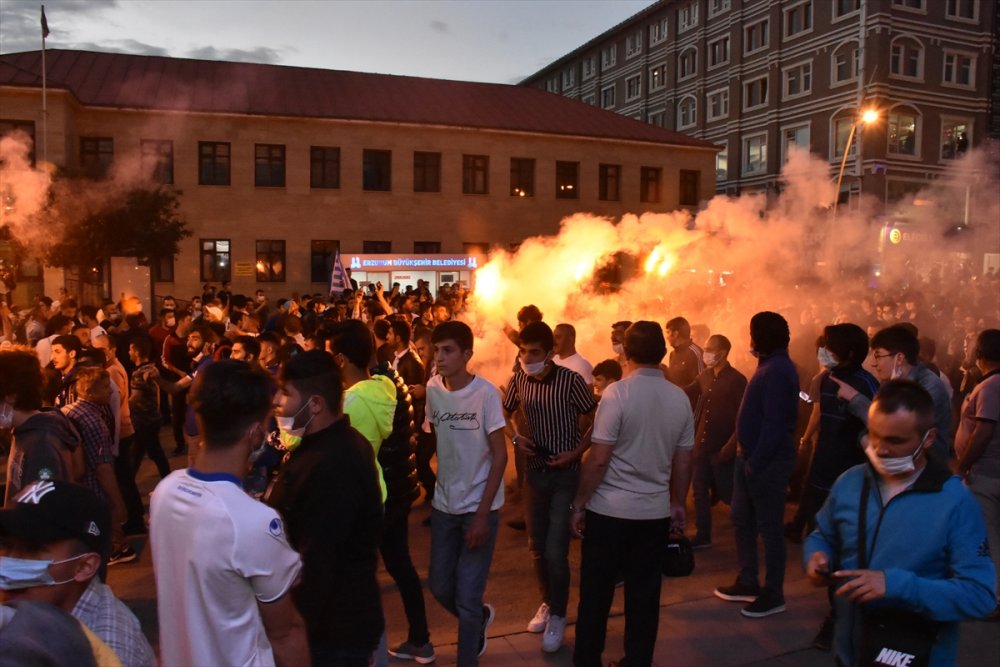 Erzurum'da Altay Galibiyeti Sevinci