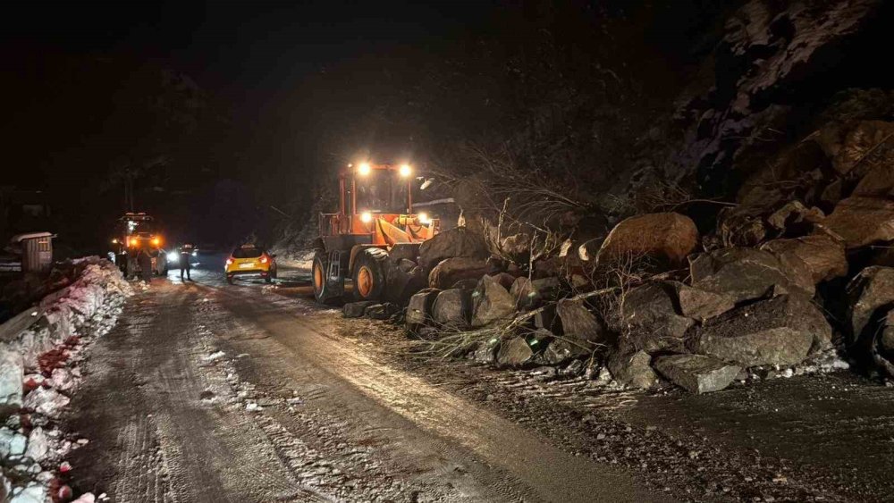 Artvin’de Heyelan.. Borçka-Hopa Karayolu Ulaşıma Kapandı!