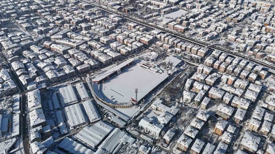 Bolu’da Kış Güzelliği Havadan Görüntülendi