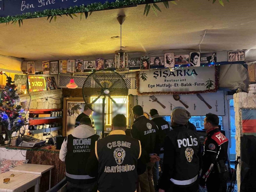 Çeşme’de Yılbaşı Öncesi ‘huzur’ Denetimi