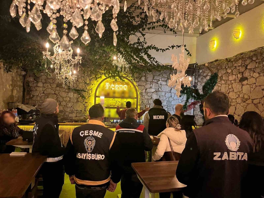 Çeşme’de Yılbaşı Öncesi ‘huzur’ Denetimi