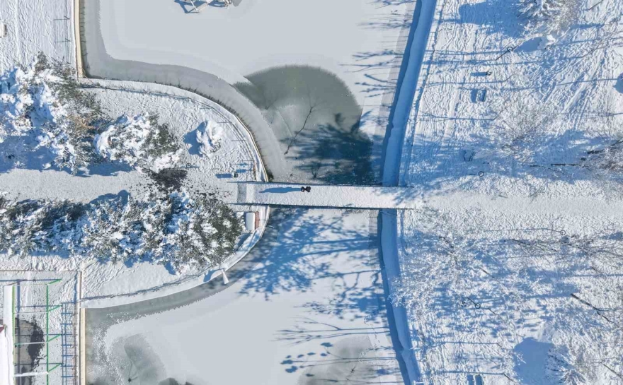 Muş’ta Eksi 28 Derece: Göletler Dondu, Çatılarda Buz Sarkıtları Oluştu