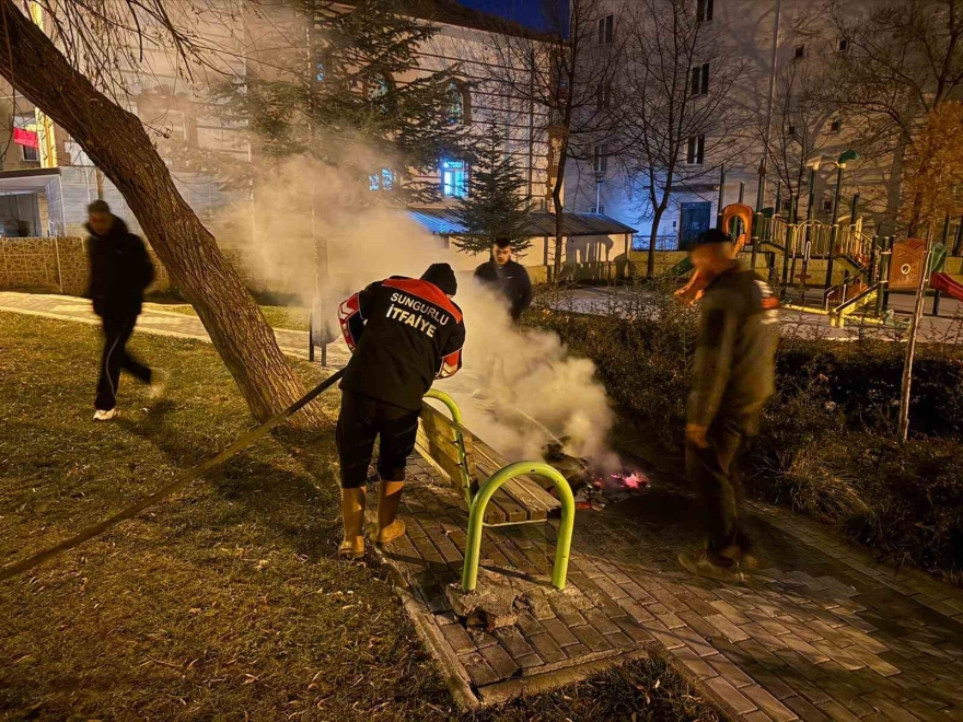 Sungurlu Belediyesi İ̇tfaiyesi Bir Yılda 469 Olaya Müdahale Etti