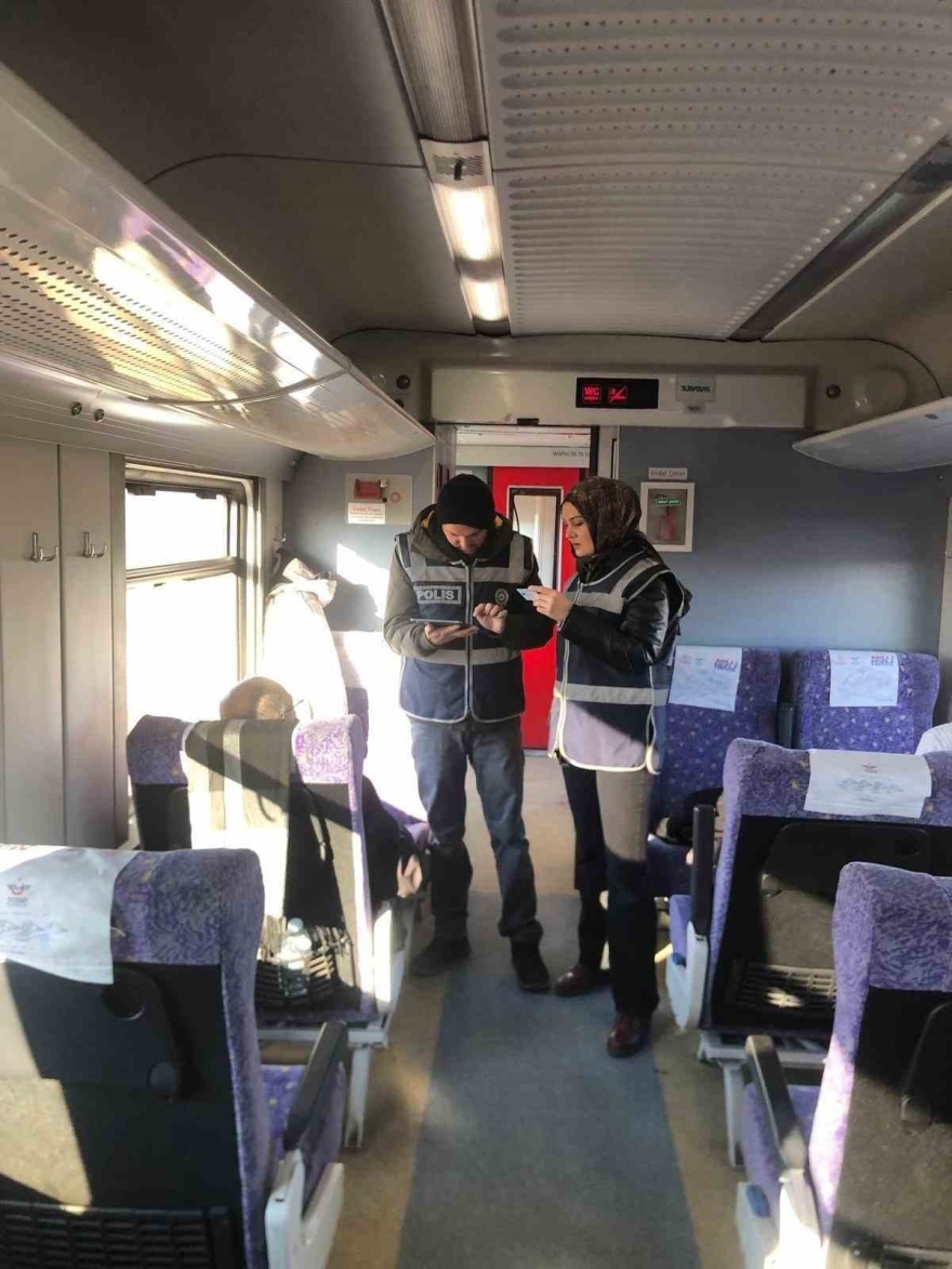 Yerköy’den Geçen Güney Ekspres Treninde Polis Denetimi