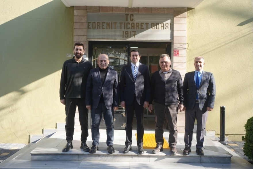 Havran Kaymakamı Evlice, Edremit Ticaret Odası’nı Ziyaret Etti