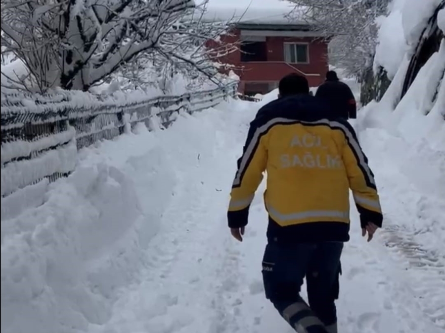 Sağlık Ekipleri 72 Saat İçerisinde Karda Mahsur Kalan 265 Hastaya Ulaştı