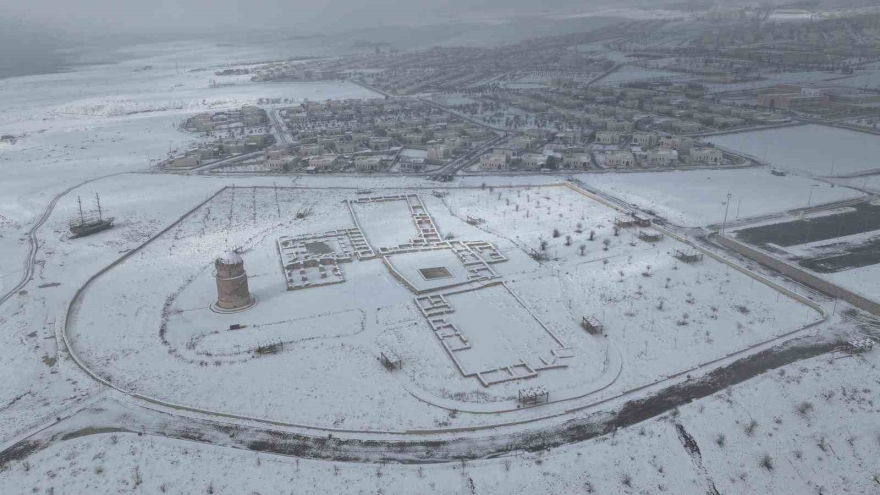 Tarihi Hasankeyf’te Kar Manzaraları