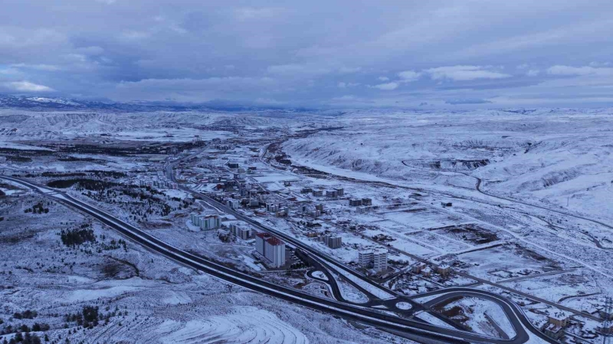 Beyaz Örtüyle Kaplanan Çankırı Havadan Görüntülendi