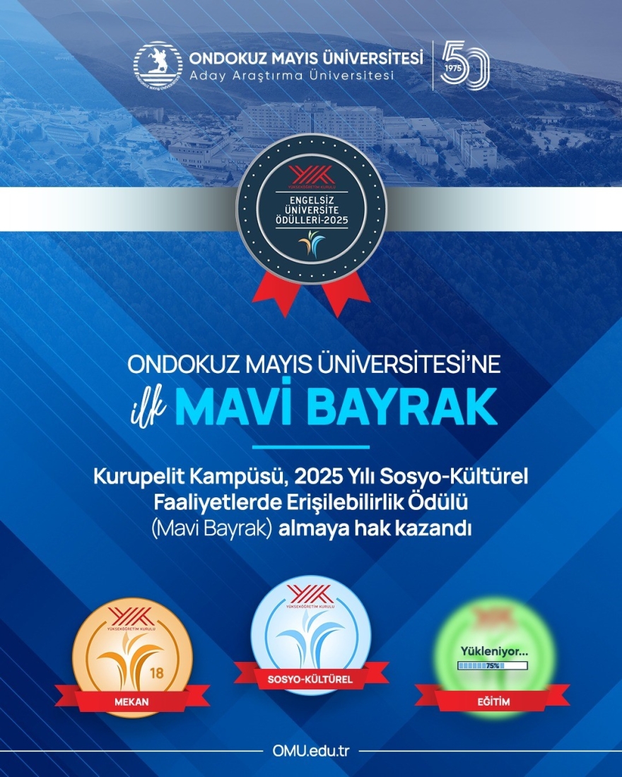 Omü’ye ’mavi Bayrak’ Ödülü