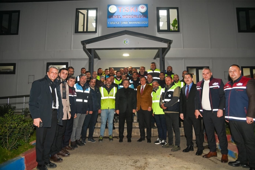 Başkan Genç’ten Yılbaşında Görev Yapan Personele Ziyaret