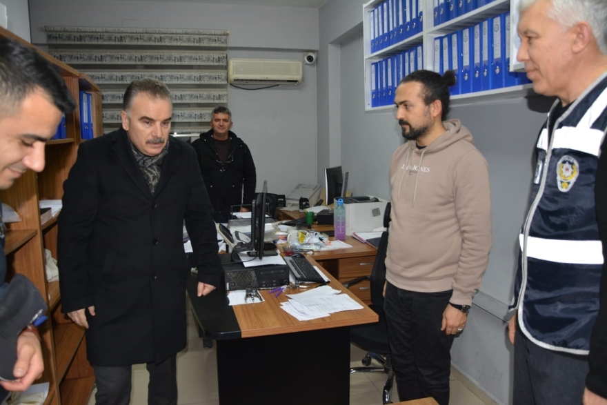 Kaymakam Odabaş Yeni Yılda Görev Başındaki Personeli Yalnız Bırakmadı