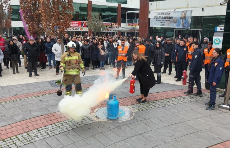 Maski̇’de Yangın Tatbikatı